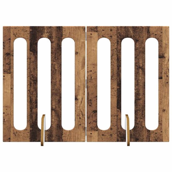 Clôture pliable pour animaux 2 pc bois de chêne