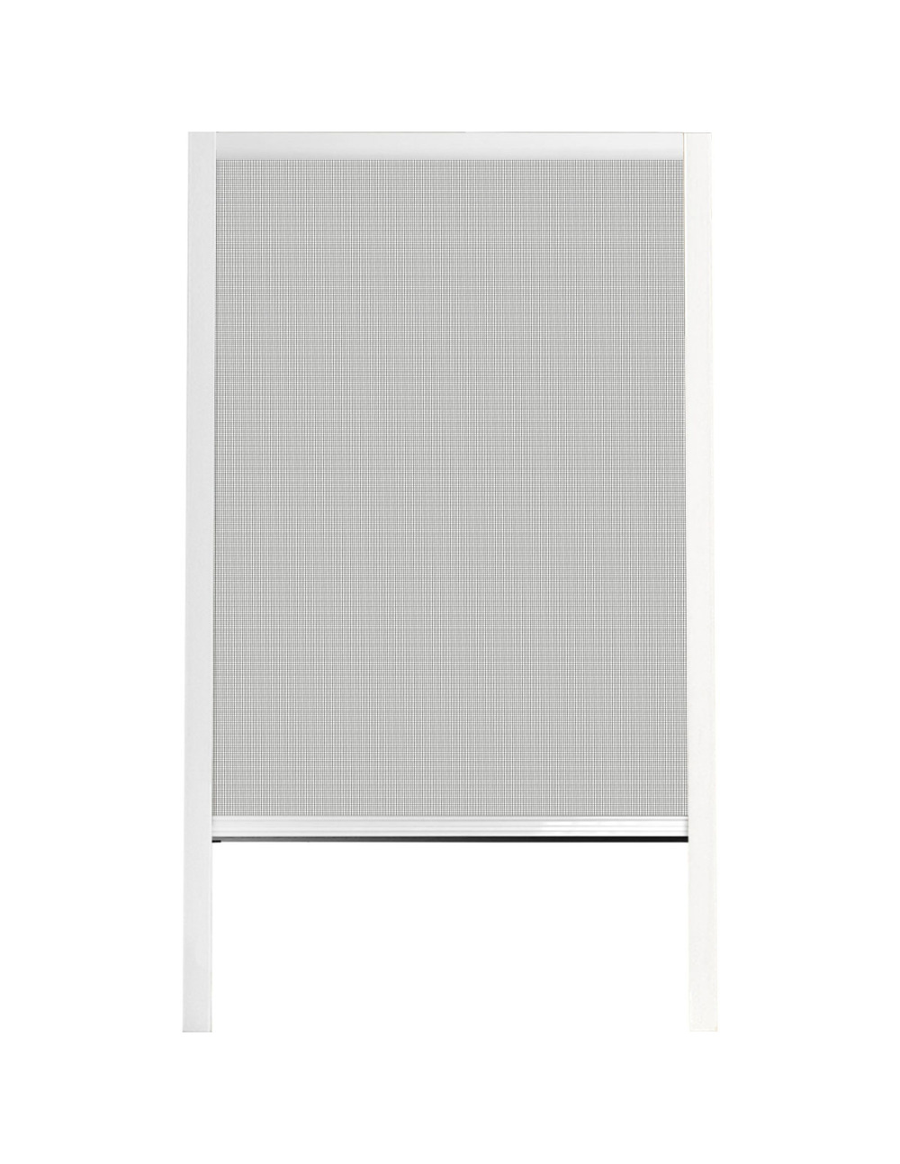 Chassis moustiquaire pvc/alu luance 130x160cm blanc toile noire - luance
