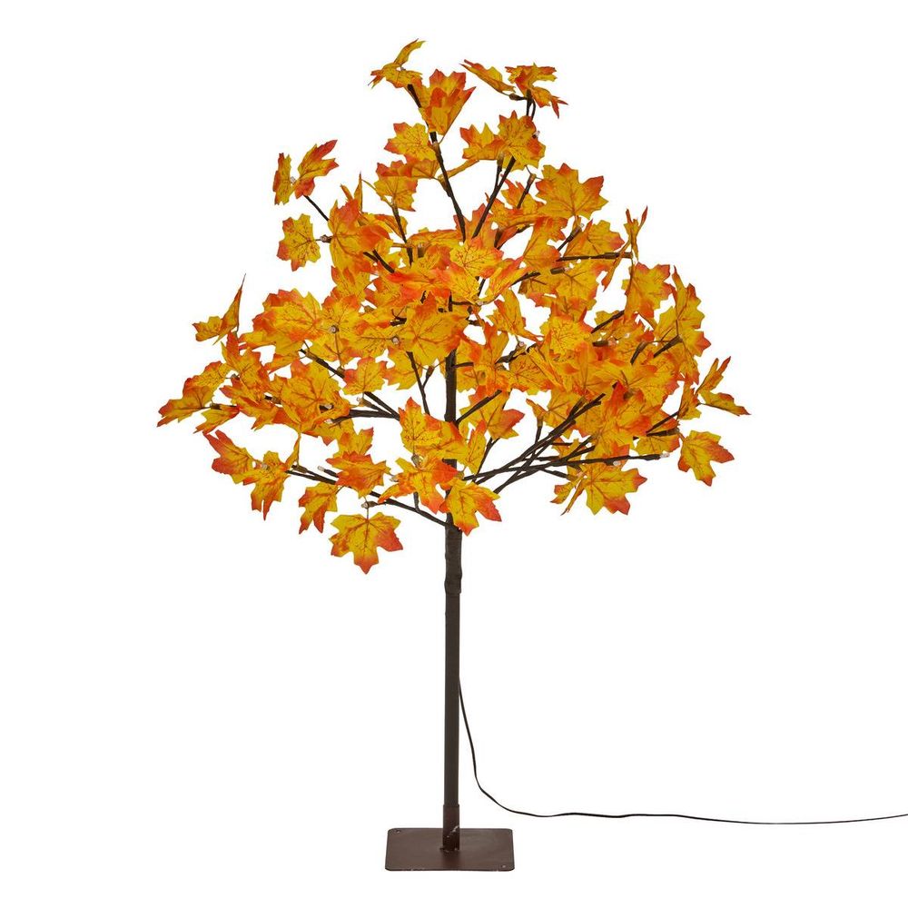 Arbre orange lumineux extérieur 92 led blanc chaud h.90cm