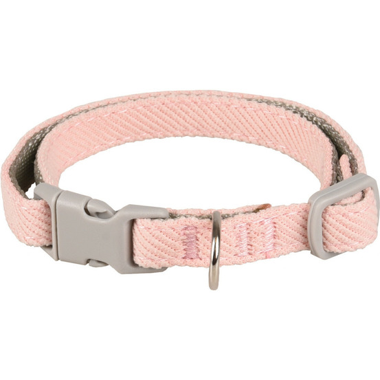 Collier small dog rose réglable de 19 à 33 cm x 10 mm pour chiens
