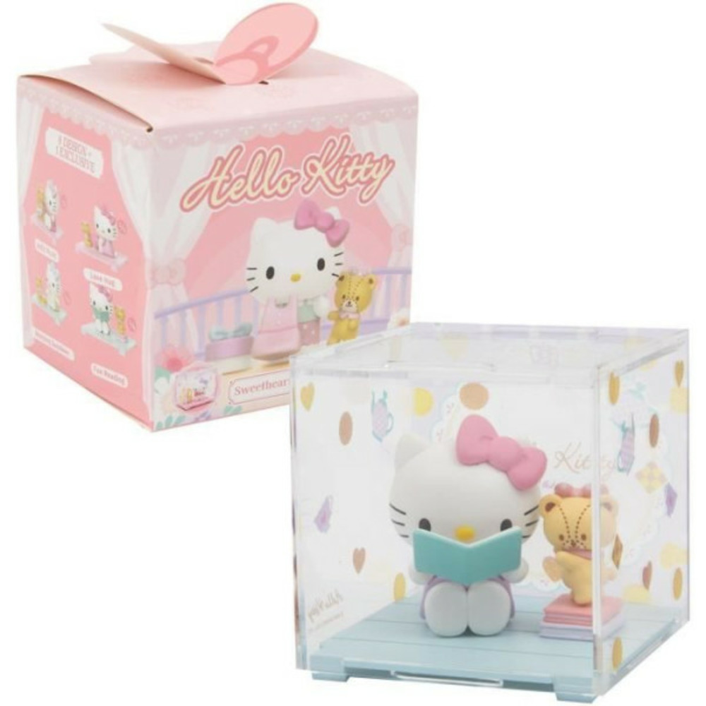 Figurine + accessoires - - hello kitty - hkt38 - série sweetheart playmate - modele aléatoire - 4,5 cm - des 3 ans