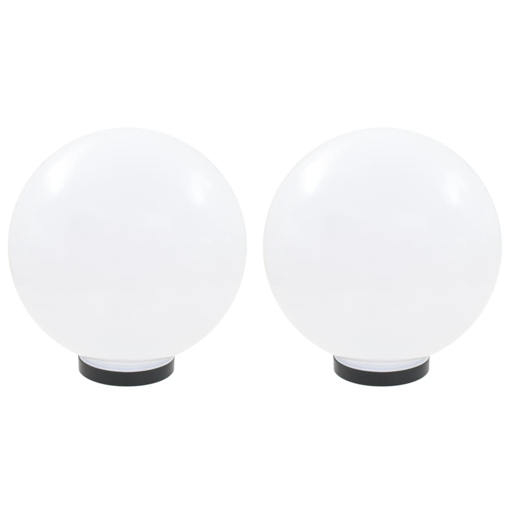 Lampe à led sous forme de boule 2 pcs sphérique 30 cm pmma