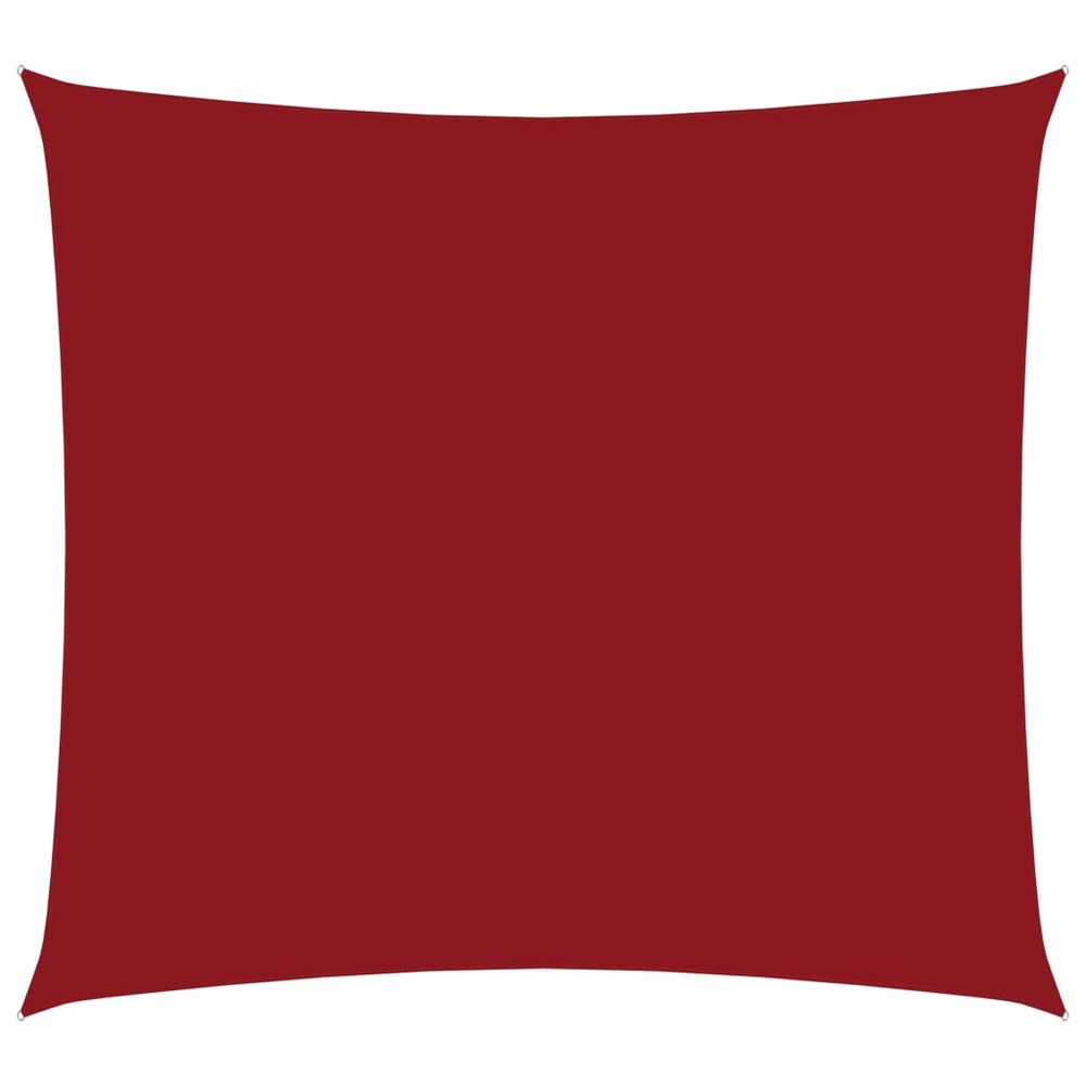 Voile toile d'ombrage parasol tissu oxford carré 2,5 x 2,5 m rouge