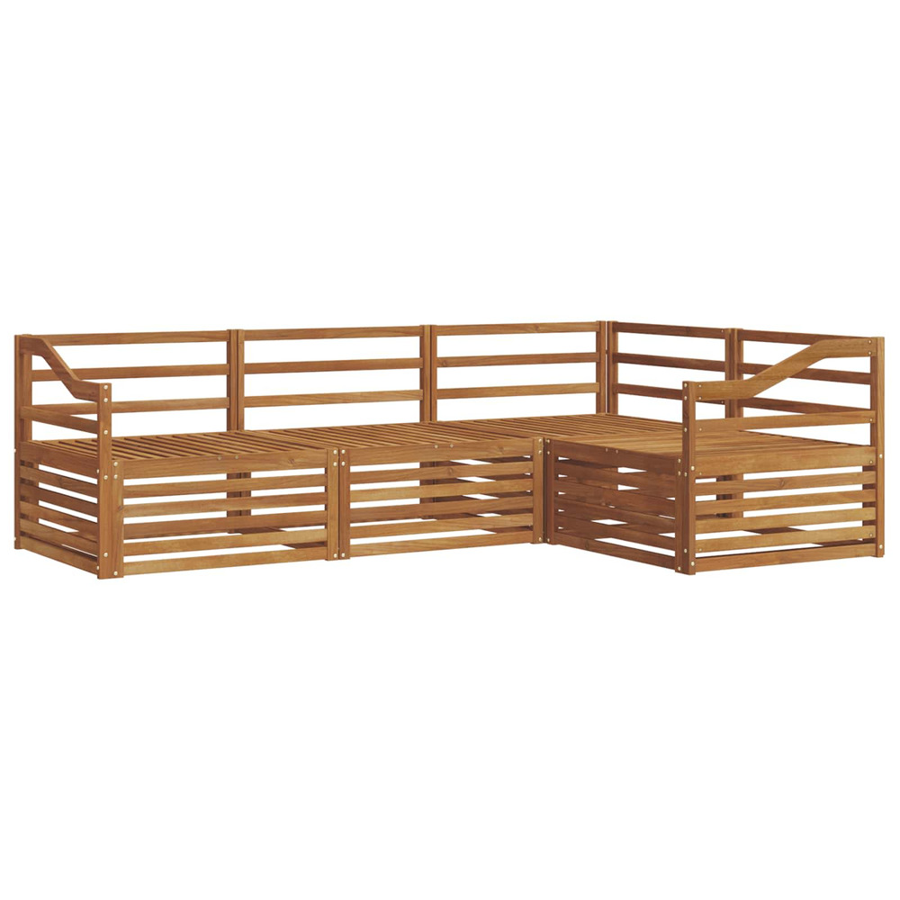 Ensemble de canapés d'extérieur 4 pcs naturel