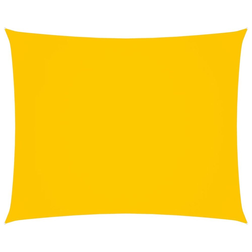 Voile de parasol tissu oxford rectangulaire 2,5x4,5 m jaune