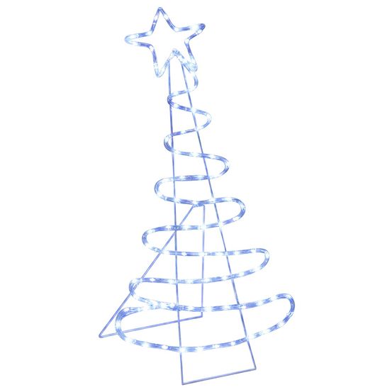 Sapin de noël led loviisa 100 led bleu 51 x 99 cm