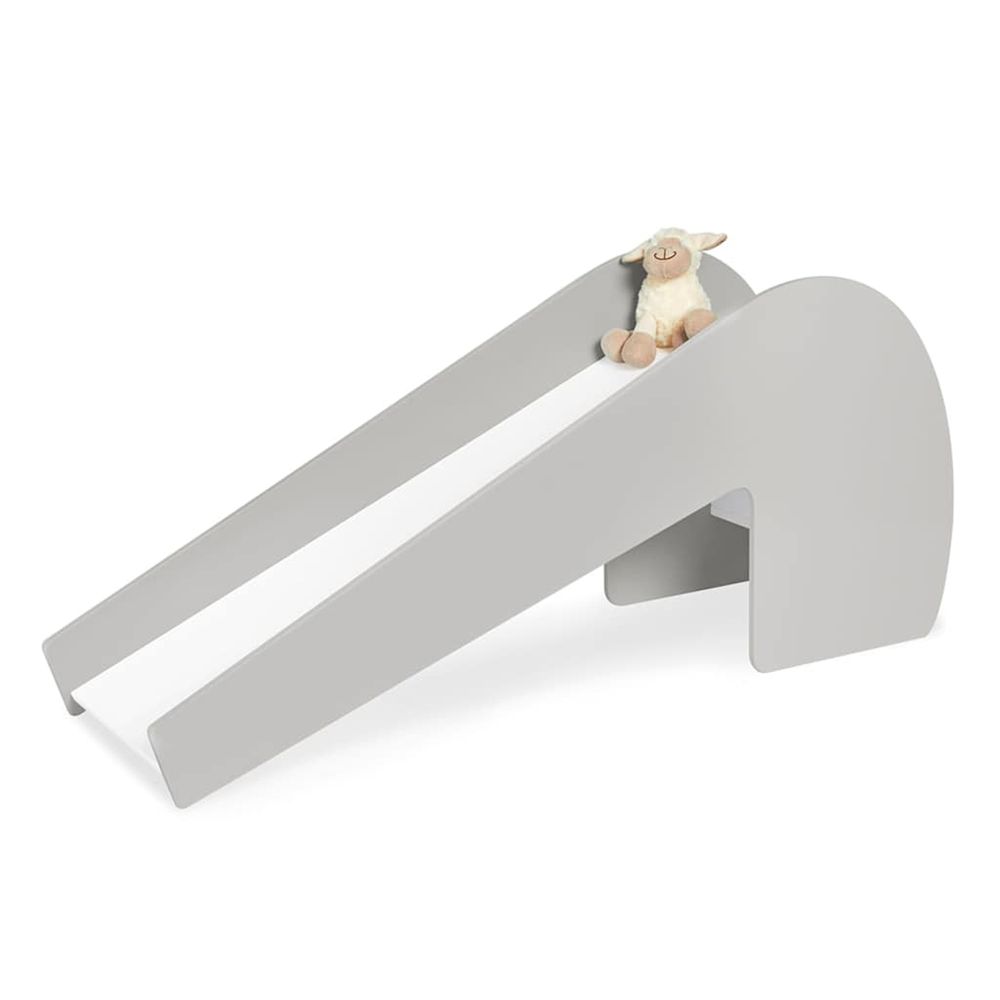 Toboggan d'intérieur lotta blanc et gris