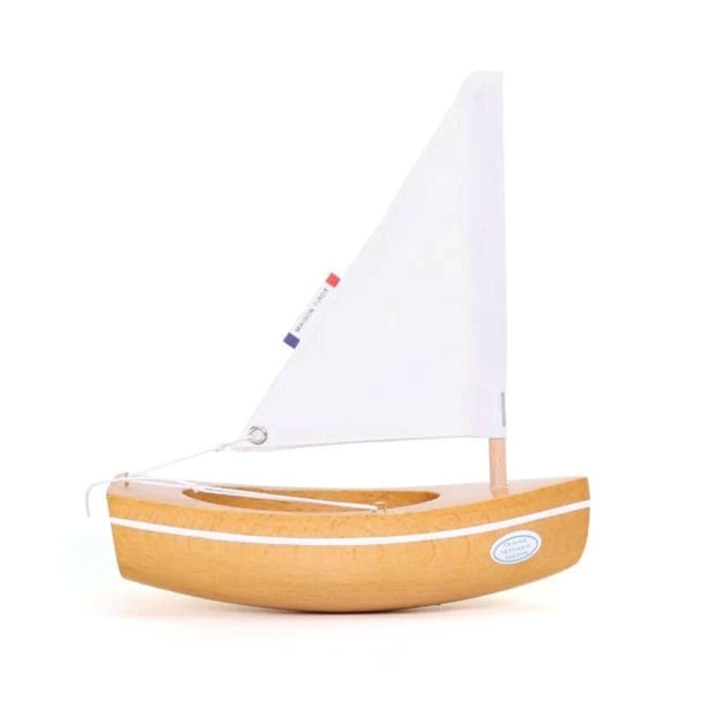 Bateau le bâchi bois naturel 17cm