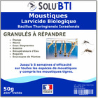 Solu'bti - moustiques - 50 gr de larvicide biologique