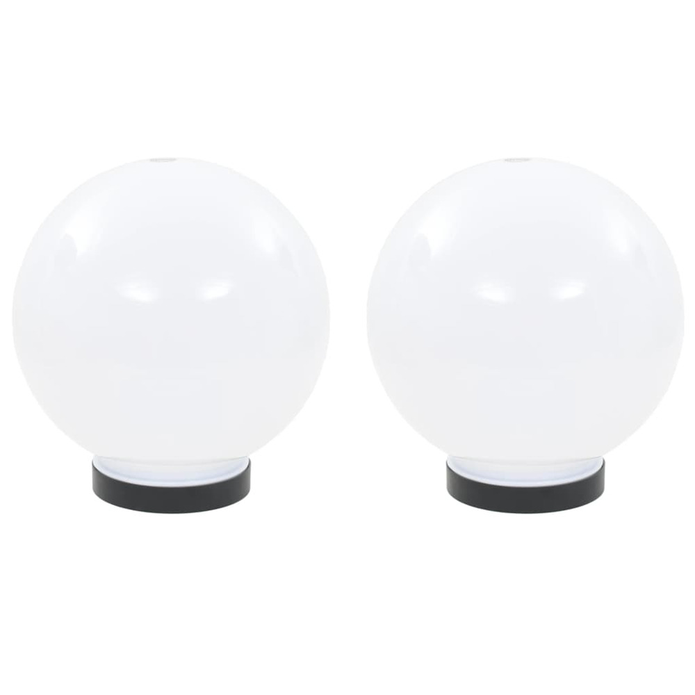 Lampe à led sous forme de boule 2 pcs sphérique 20 cm pmma