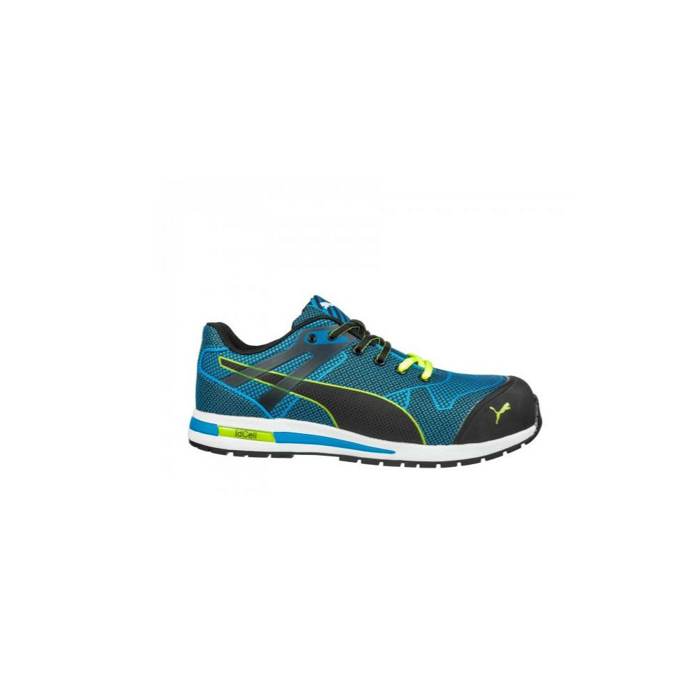Baskets de sécurité basse blaze knit low s1p hro src bleu vert p44 puma 643060 t.44