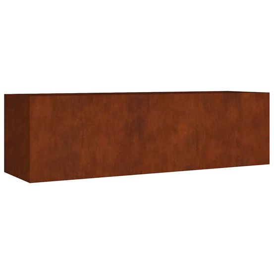 Lit surélevé de jardin 280x80x80 cm acier corten