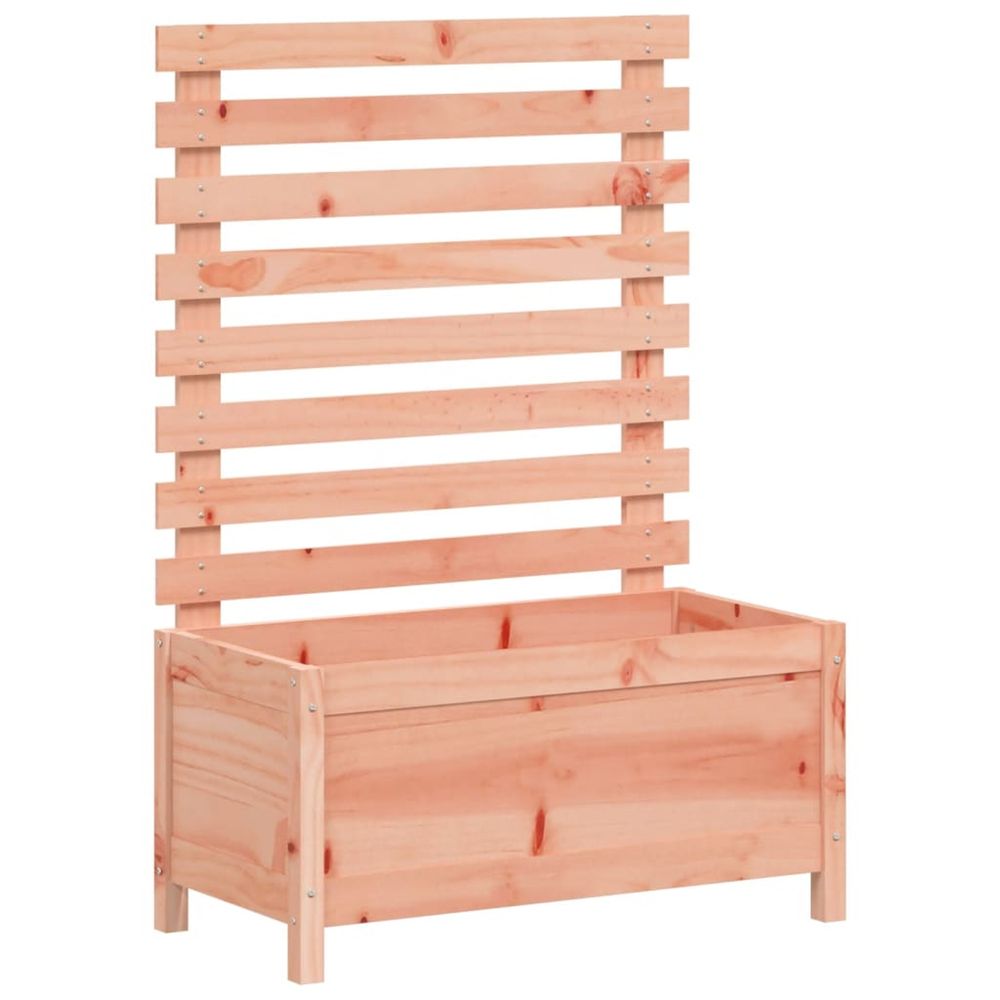 Jardinière d'extérieur avec support 79x39,5x114 cm bois massif douglas