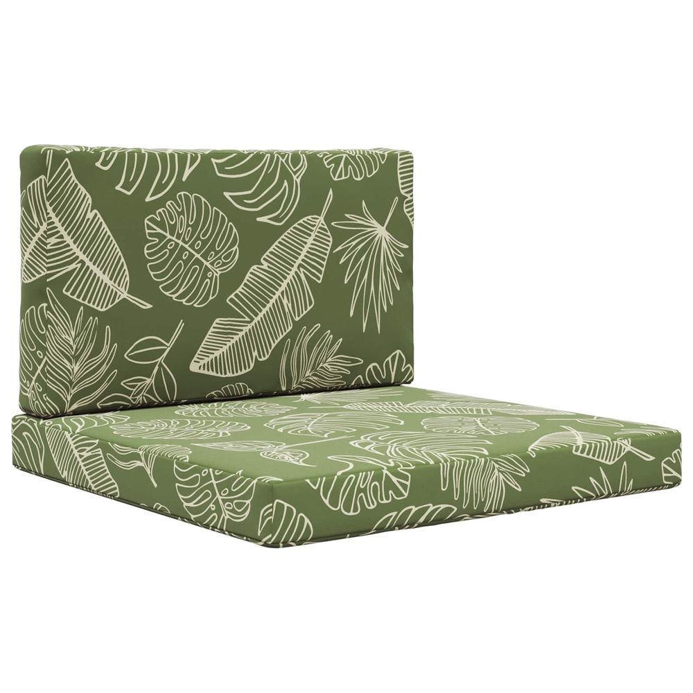 Coussin de canapé d'extérieur polyester modèle feuille
