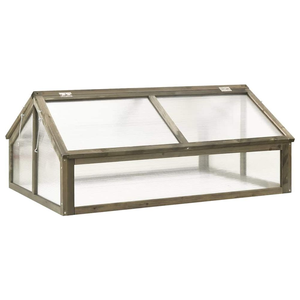 Serre gris 114x80x50 cm bois de sapin