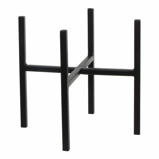 Mica decorations ascot porte-plante - l24 x l24 x h25 cm - métal - noir