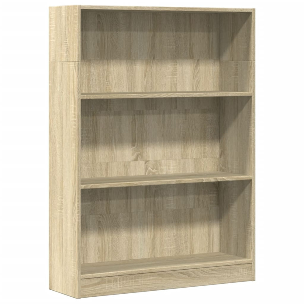 Bibliothèque chêne sonoma 80x24x109 cm bois d'ingénierie