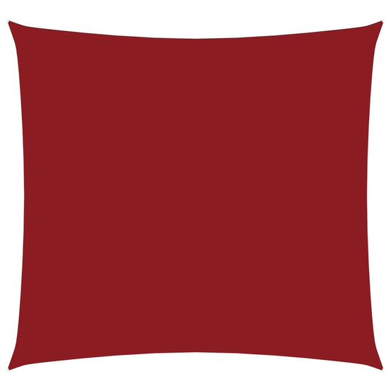 Voile de parasol tissu oxford carré 3x3 m rouge