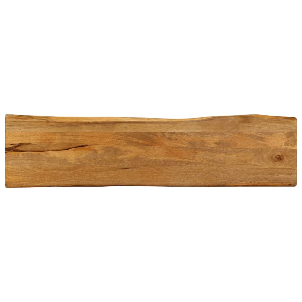 Dessus de table 180x40x3,8 cm bord vivant bois massif manguier