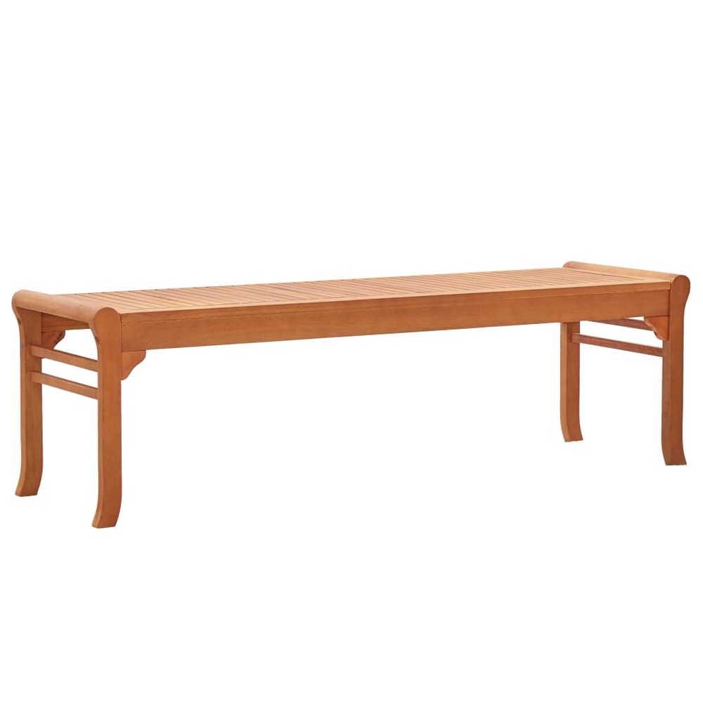 Banc de jardin meuble de patio d'extérieur terrasse 3 places 150 x 44 x 45 cm bois d'eucalyptus solide