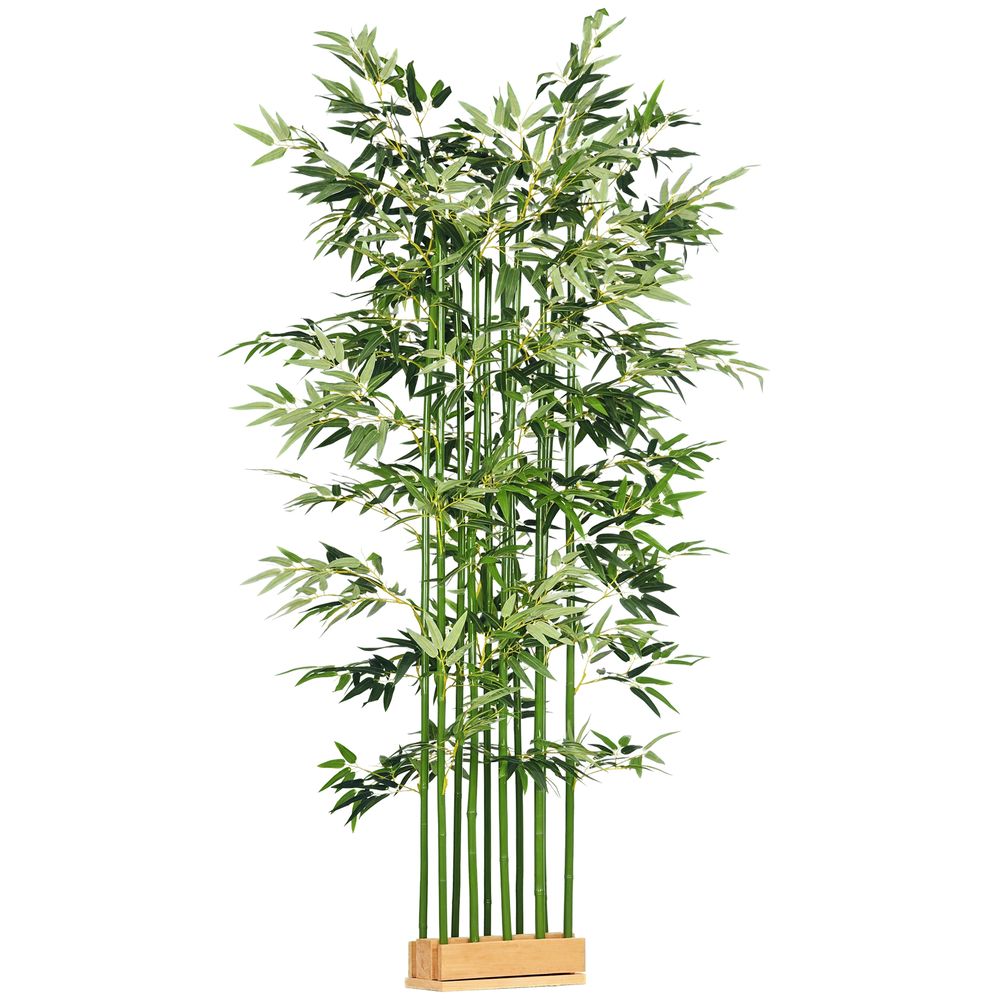 Bambou artificiel en jardinière polyester décoration intérieur facile 180cm vert