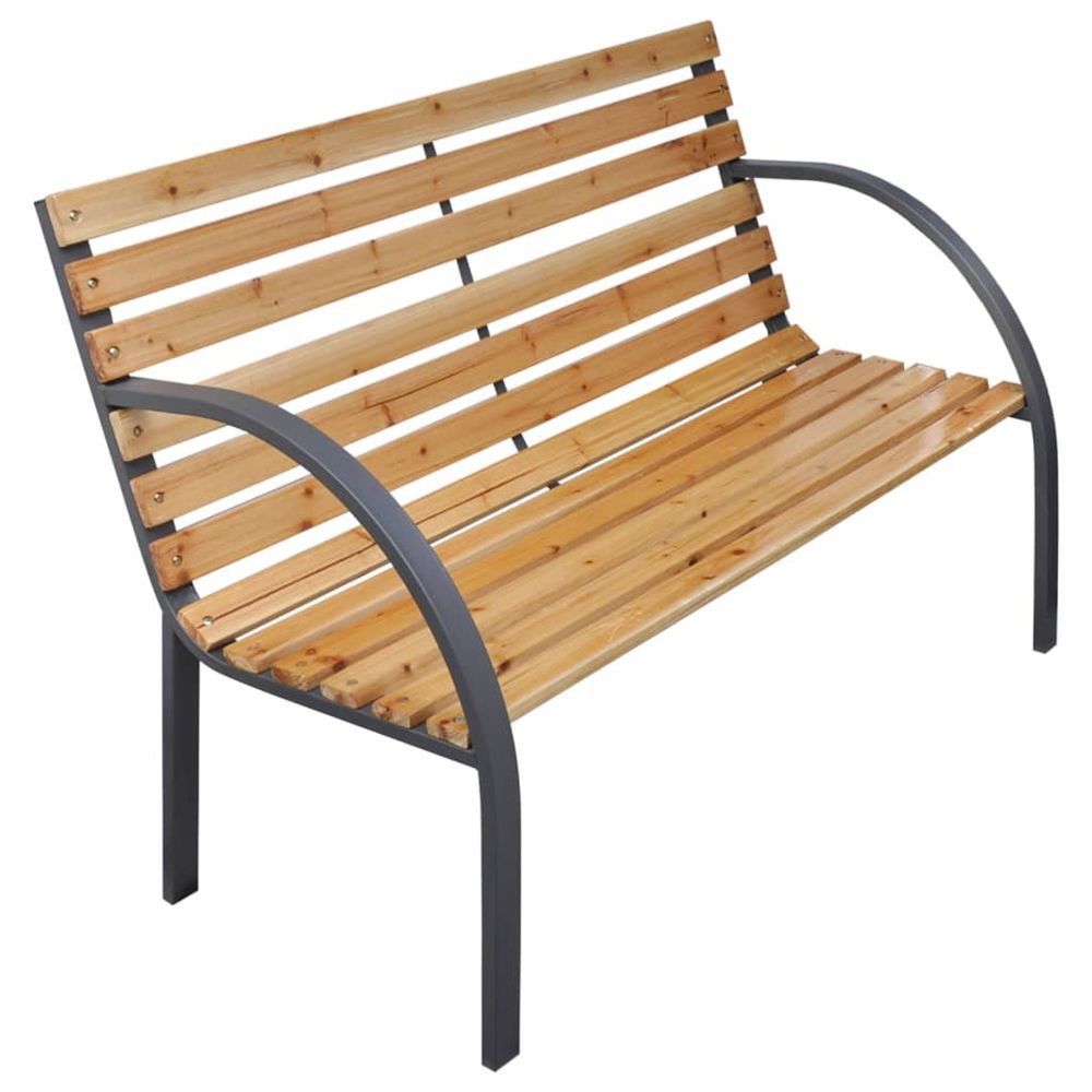 Banc de jardin 112 cm bois de sapin massif