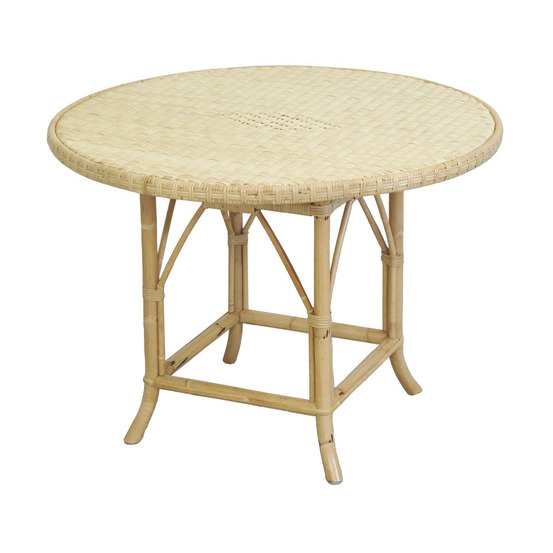 Table ronde en rotin naturel ø 120