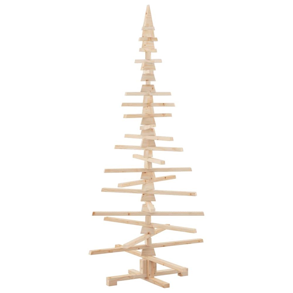 Arbre de noël en bois bois de pin massif naturel non fini