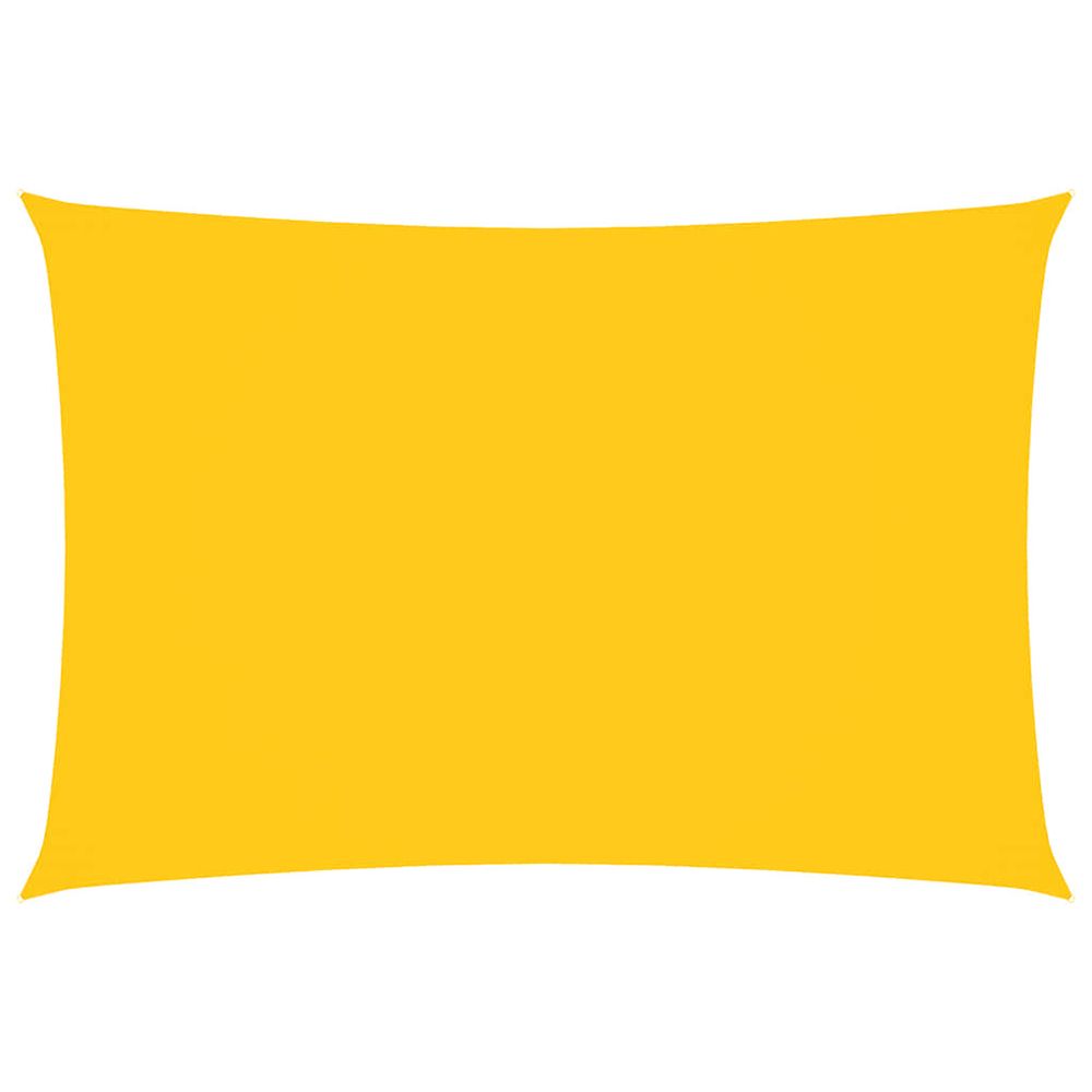 Voile de parasol tissu oxford rectangulaire 3x5 m jaune