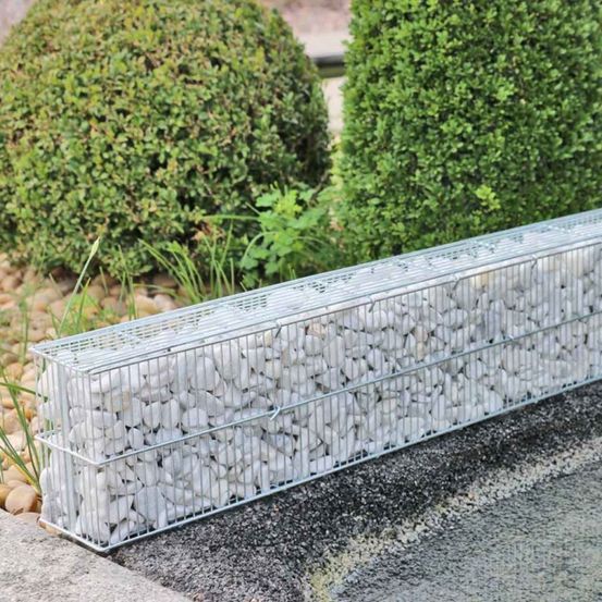 Bordure gabion prêt à remplir 80x10x15 cm - vendu vide (à l'unité) - ro'ma nature