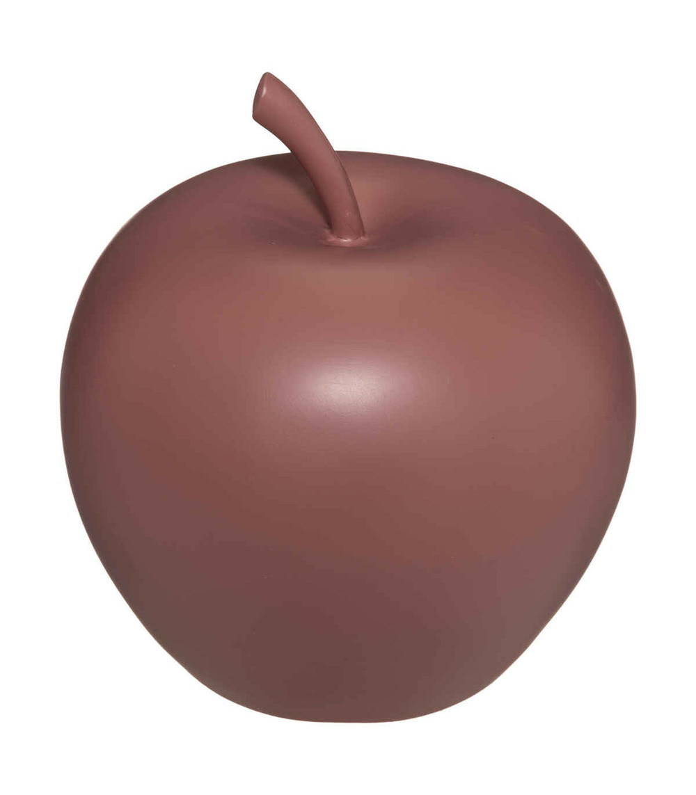 Pomme décorative en résine mat d 14.5 cm