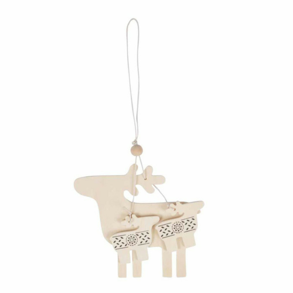 Décoration de noël nordic renne naturel