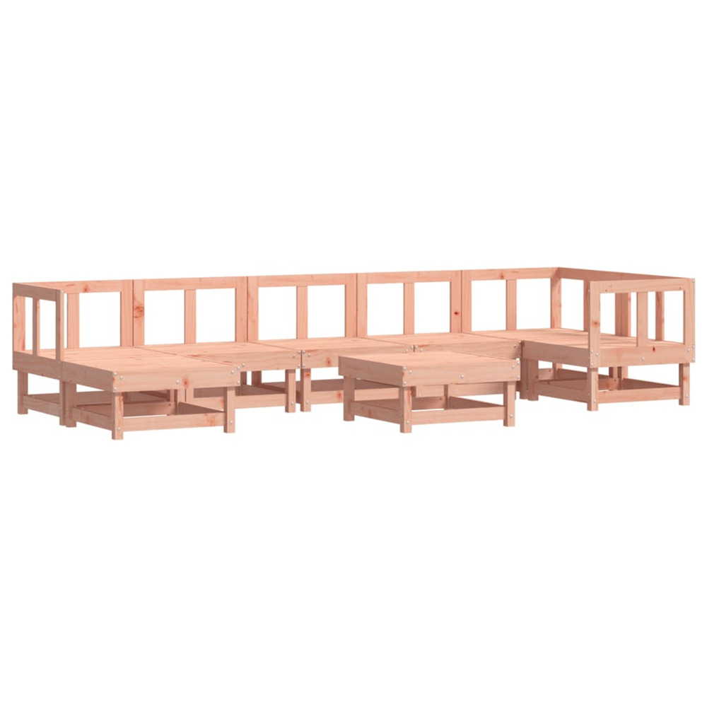Salon de jardin 8 pcs bois massif douglas