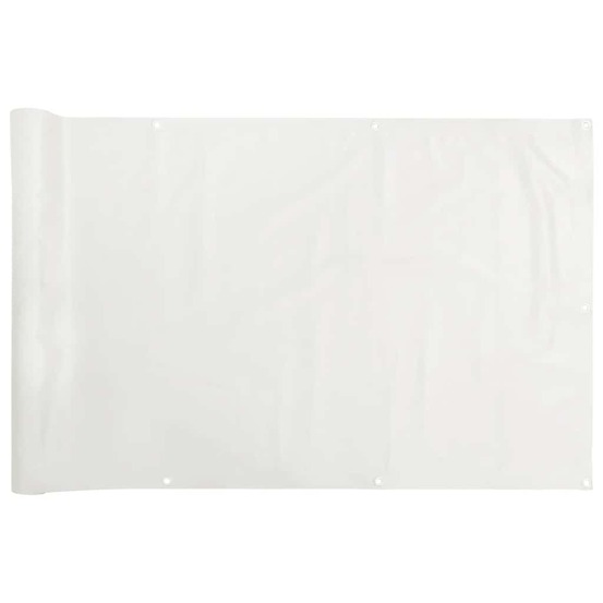 Écran d'intimité de balcon blanc 300x120 cm pvc