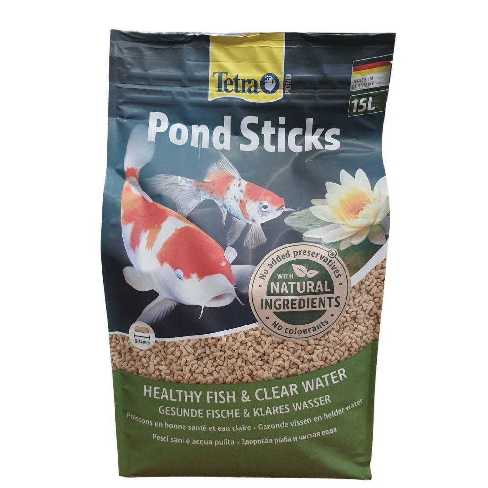 Pond sticks sac de 15 litres 1. 680 kg tetra pour poisson d'ornement de bass