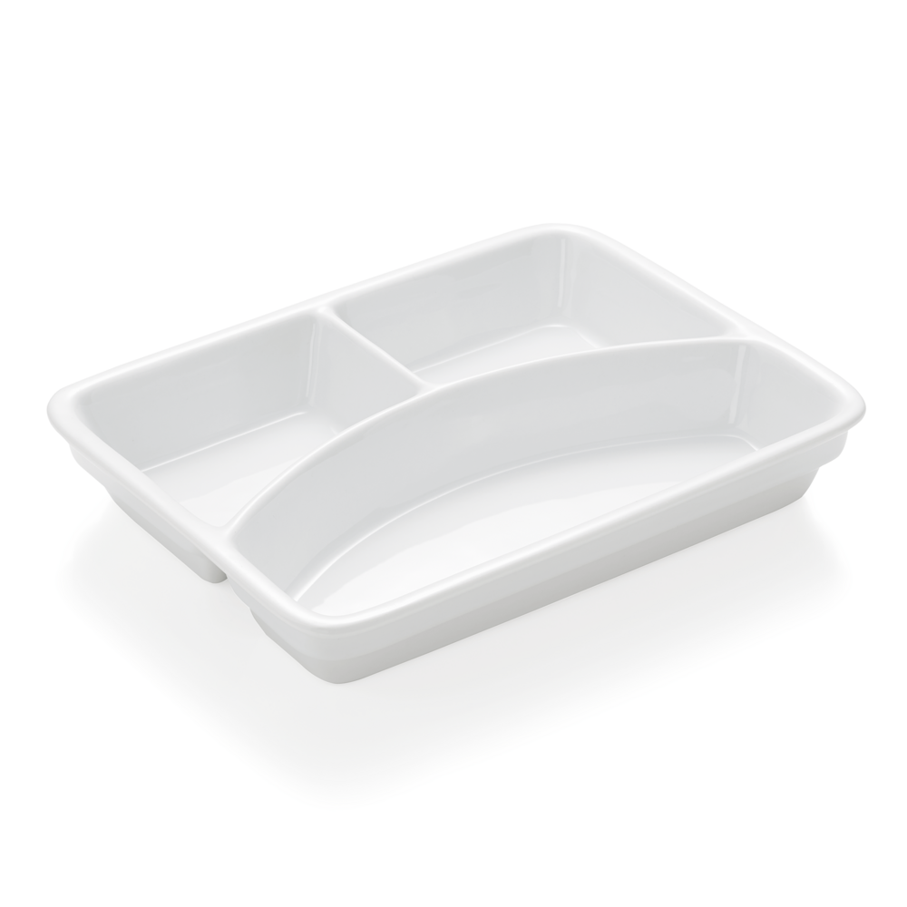 Lot de 3 plateaux à compartiments en porcelaine l 235 mm - was germany