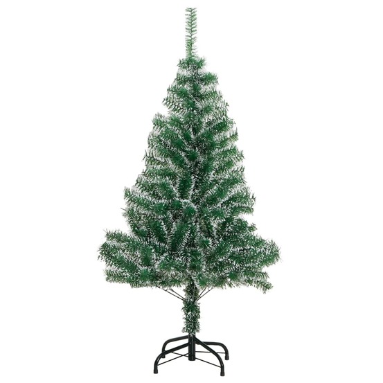 Sapin de noël artificiel avec neige floquée vert 150 cm