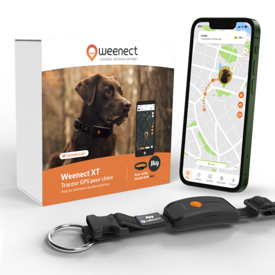 Weenect XT - collier gps pour chien (noir)