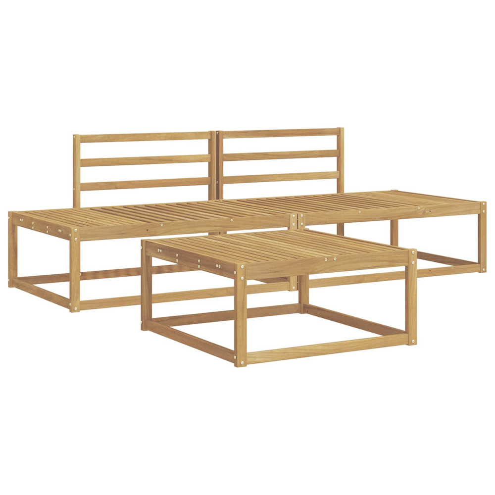 Ensemble de canapés d'extérieur blanc 79 x 79 x 37 cm