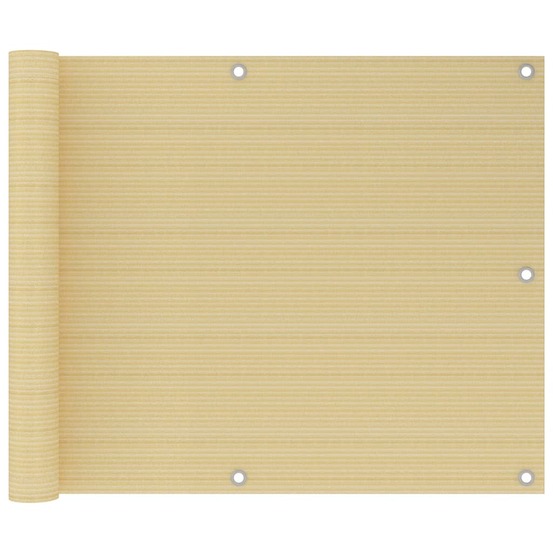 Écran de balcon brise pare vue protection confidentialité 75 x 300 cm pehd beige