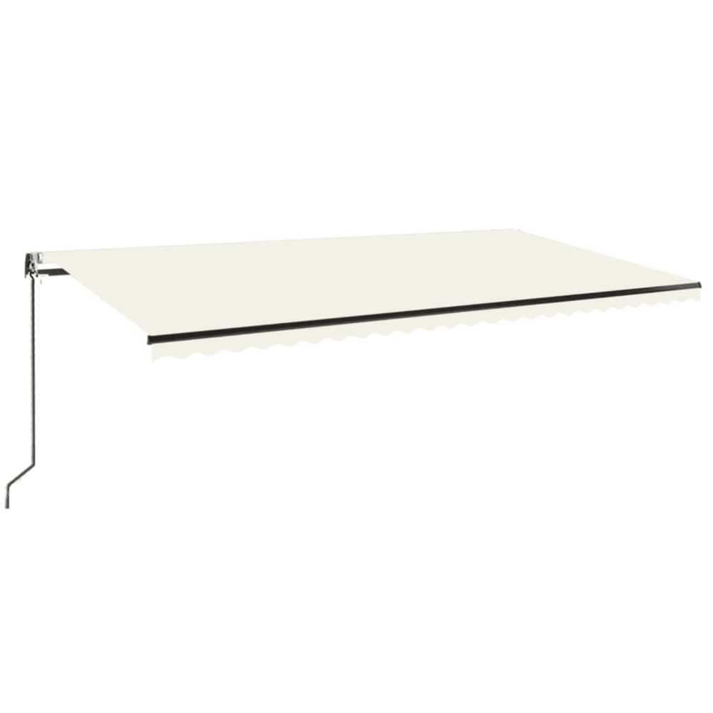 Auvent automatique avec capteur de vent et led 600x350 cm crème