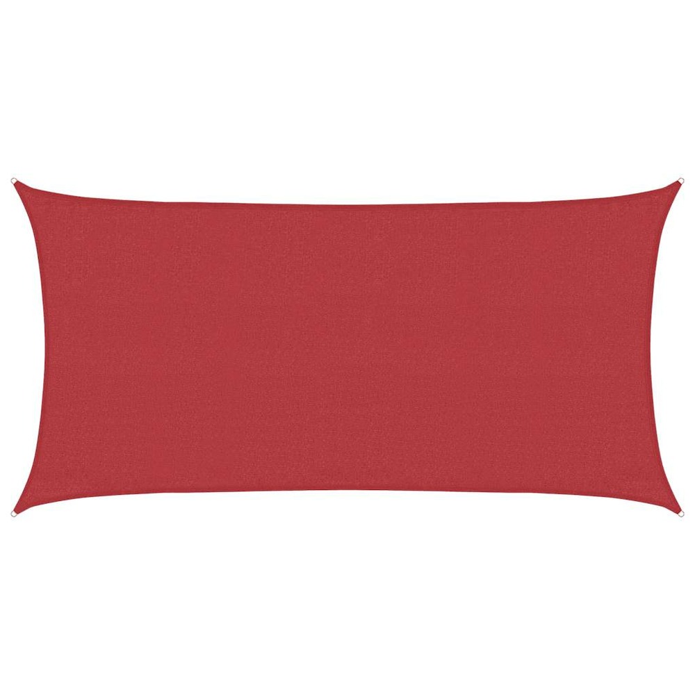 Voile d'ombrage 160 g/m² rouge 3x6 m pehd