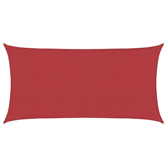 Voile d'ombrage 160 g/m² rouge 3x6 m pehd