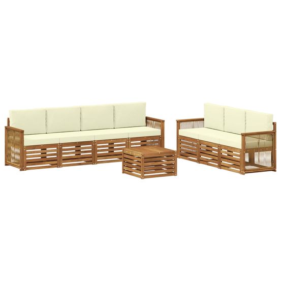 Ensembles de canapés 8 pc bois d'acacia massif