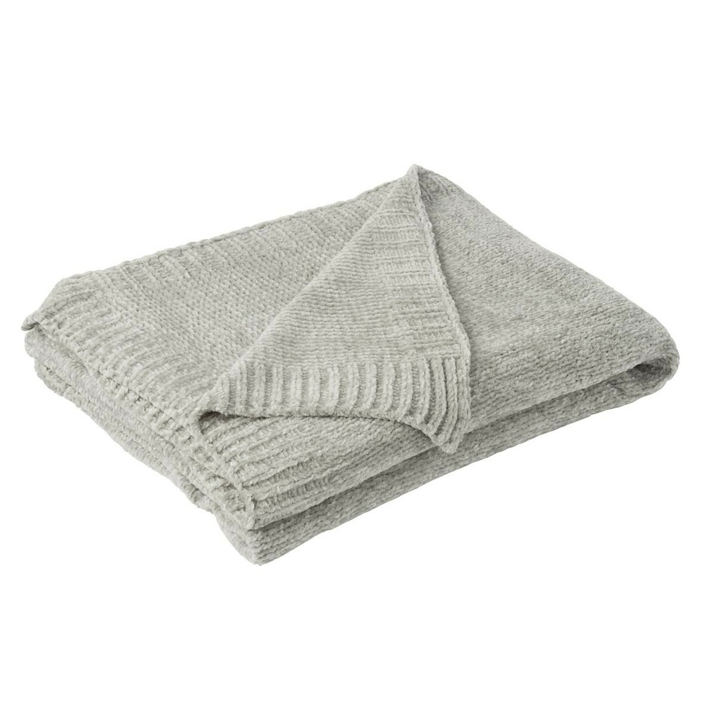 Plaid uni chenille 