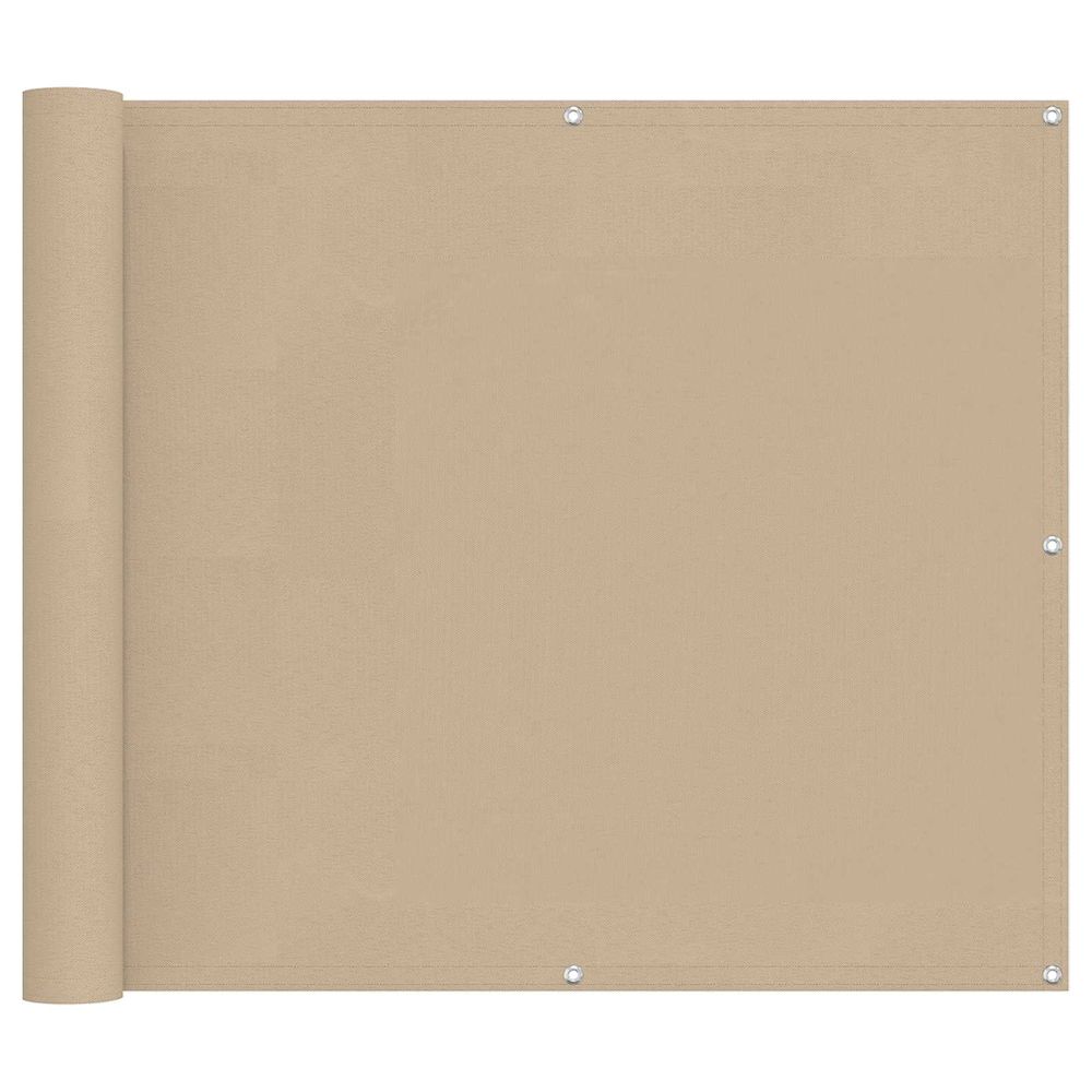 Écran de balcon 90 x 200 cm oxford alu enduit de pu