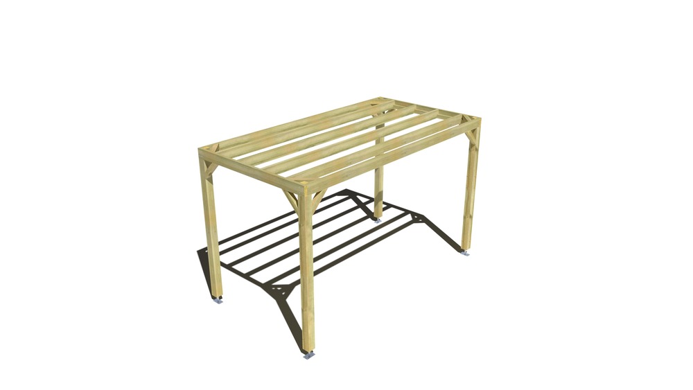 Pergola bois • 4m x 2m • indépendante • sens largeur • livraison comprise