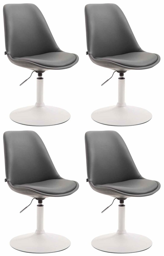 Lot de 4 chaises de salle à manger maverick w en simili cuir