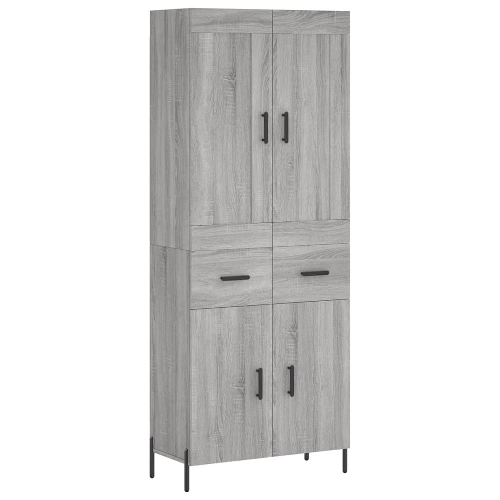 Buffet bahut commode armoire meuble de rangement organisateur cuisine salle de séjour salon haut sonoma 69,5 x 34 x 180 cm bo