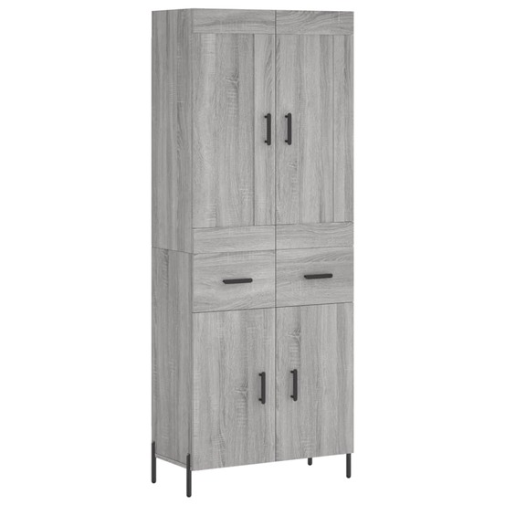 Buffet bahut commode armoire meuble de rangement organisateur cuisine salle de séjour salon haut sonoma 69,5 x 34 x 180 cm bo